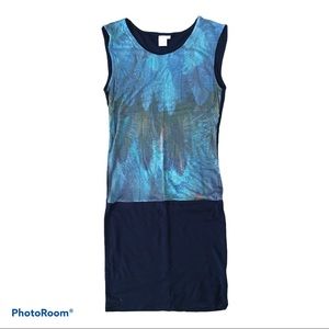 Navy/graphic Mini dress